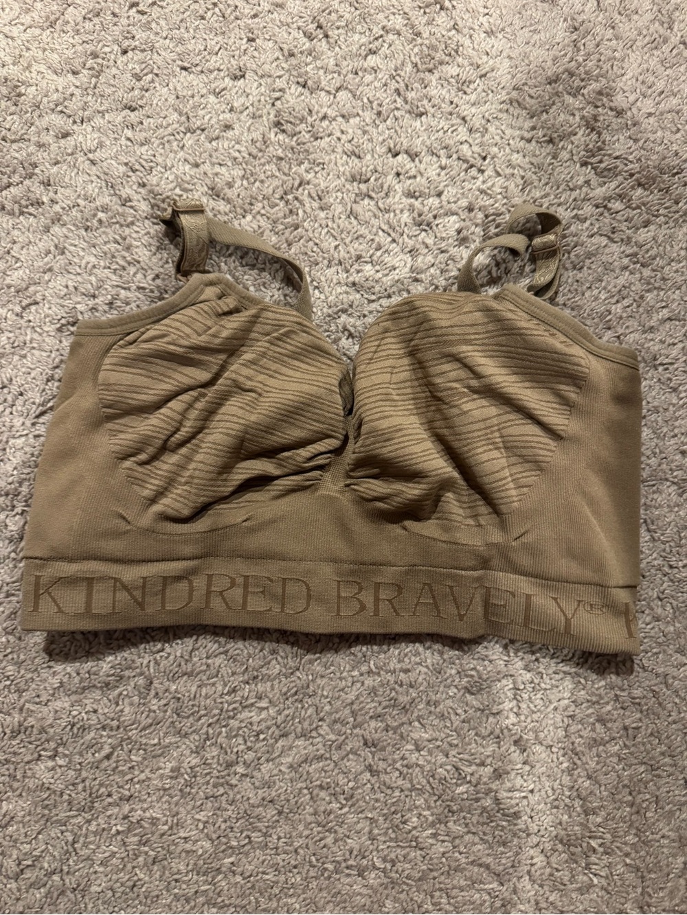 Kindred Bravely Sublime® Hands-Free Pumping & Nursing Bra | Latte Size Large